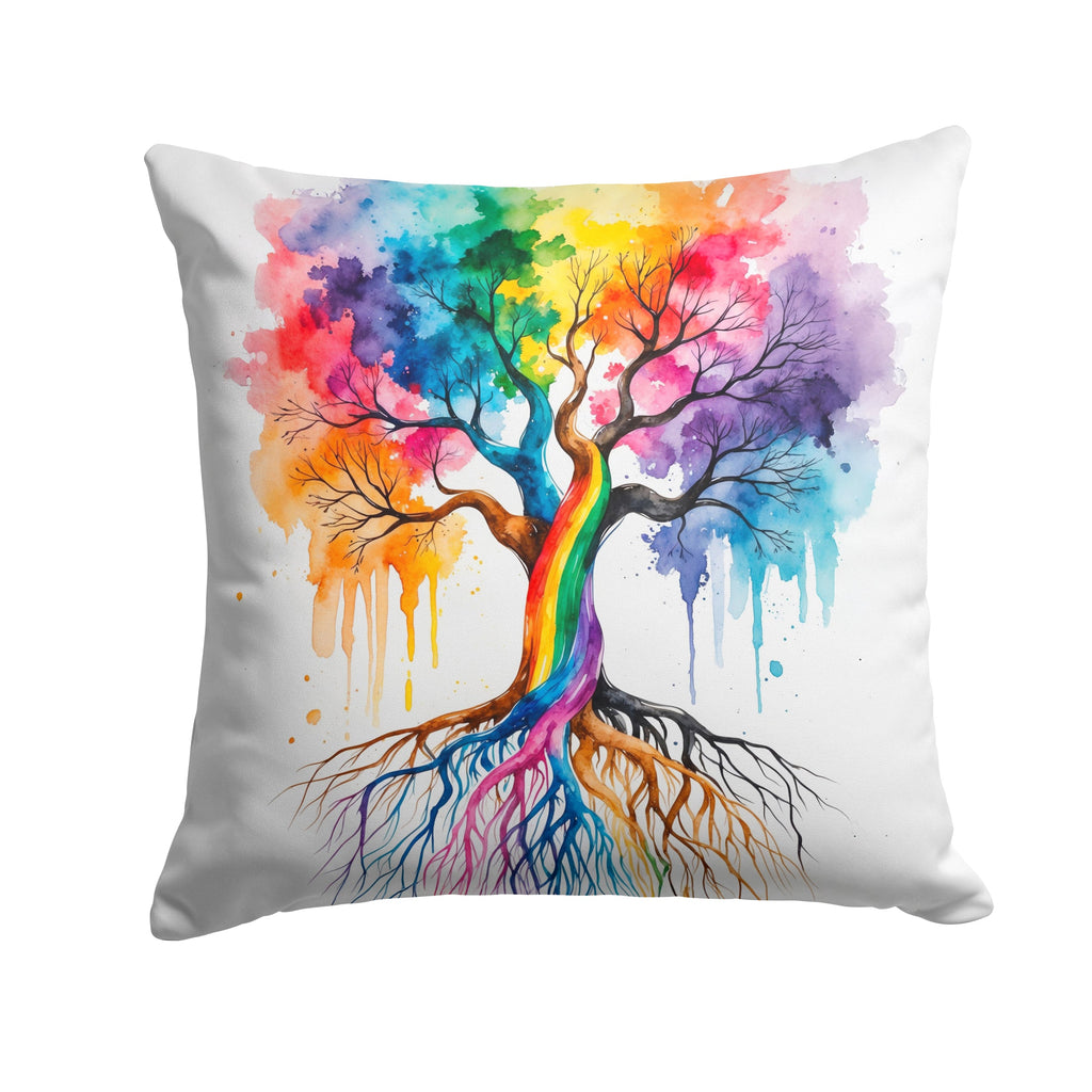 Rooted in Gay Pride Throw Pillow DAC8628PW1818