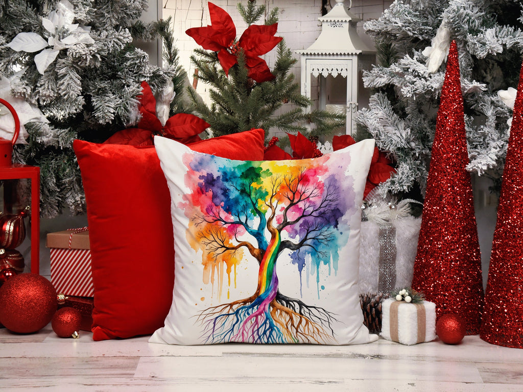 Rooted in Gay Pride Throw Pillow DAC8628PW1818