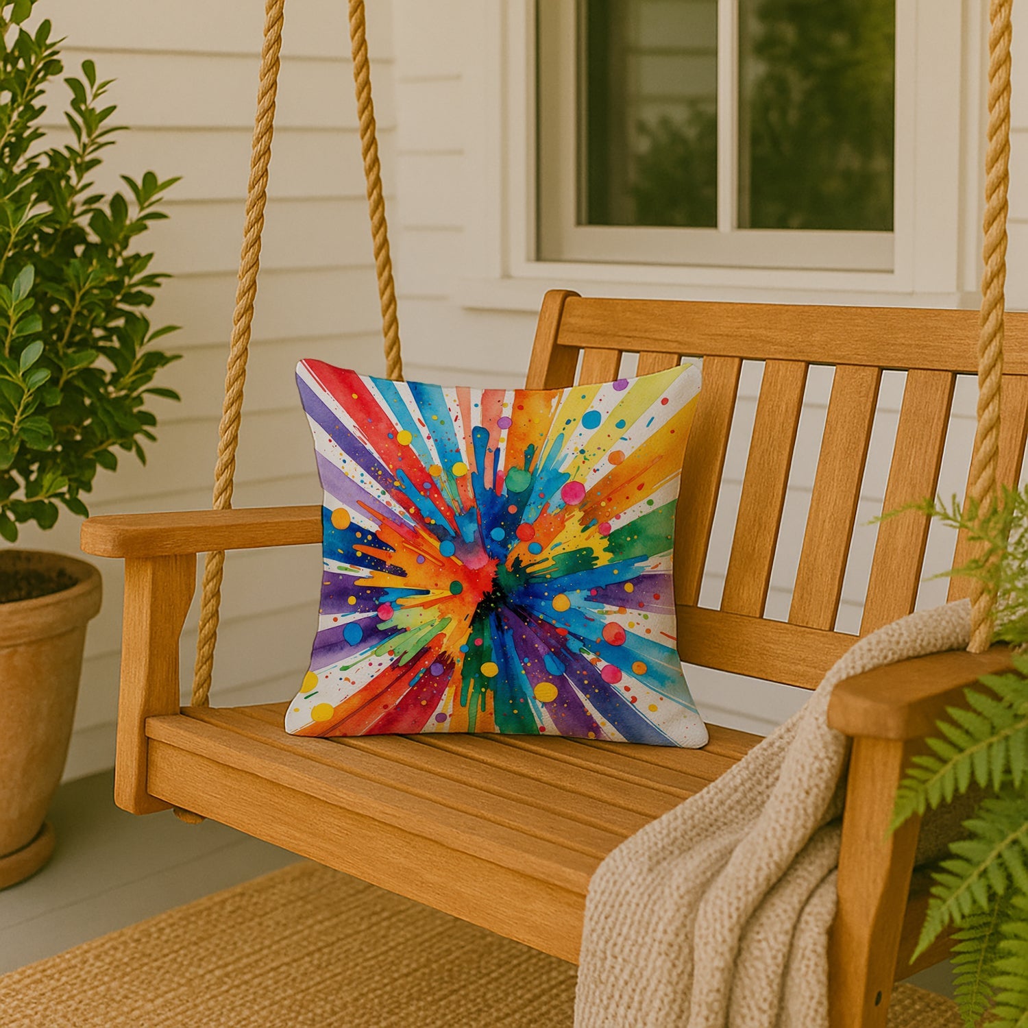 Gay Pride Joy as Resistance Throw Pillow DAC8629PW1818
