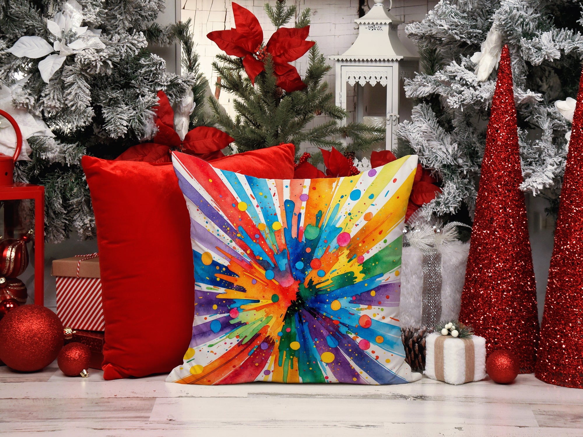 Gay Pride Joy as Resistance Throw Pillow DAC8629PW1818