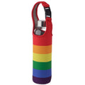 Rainbow Reusable Glass Water Bottle with Protective Sleeve